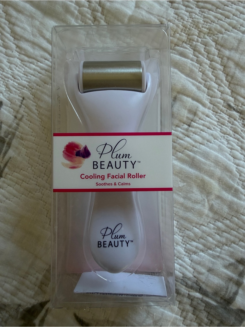Plum Beauty Cooling Facial Roller - White